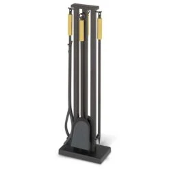 Pilgrim 32 Inch Contemporary Brass Handle Tool Set