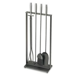 Pilgrim Modern Soldiered Row Fireplace Tool Set