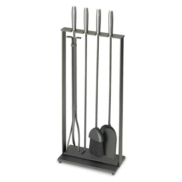Pilgrim Modern Soldiered Row Fireplace Tool Set