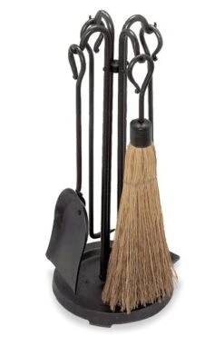 Pilgrim Raised Hearth Vintage Iron Stove Tool Set