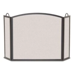 Pilgrim Large Tri Panel Arched Fireplace Screen