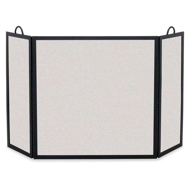 Pilgrim Large Tri Panel Rectangular Fireplace Screen