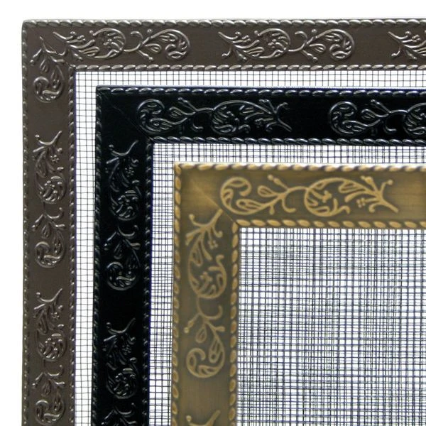 Pilgrim Tri Panel Bay Branch Embossed Fireplace Screen - Image 2