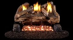 Real Fyre 16'/18' Evening Fyre SplitVentless Natural Gas Logs Set With Safety Pilot Kit