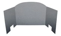 Real Fyre 18 Inch Traditional 3-Fold Stainless Steel Fireback