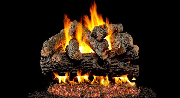 Real Fyre 18' Royal English Oak Designer Vented Natural Gas Logs Set- Match Light