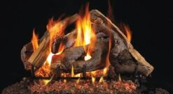 Real Fyre 18' Woodstack Vented Natural Gas Logs Set- Match Light