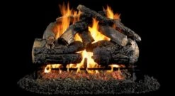 Real Fyre 24' Pioneer Oak Vented Natural Gas Logs Set- Match Light
