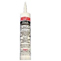 Rutland Pre-Mixed Black Furnace Cement - 10.3 Ounce Cartridge