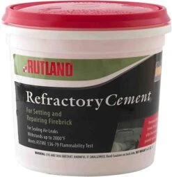 Rutland Pre-Mixed Refractory Fireplace Cement - 1 Gallon Tub
