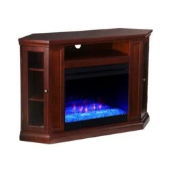 SEI 48 Inch Claremont Color Changing Conner Convertible Electric Fireplace