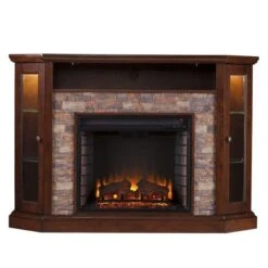 SEI 52 Inch Redden Electric Fireplace With Convertible Mantel
