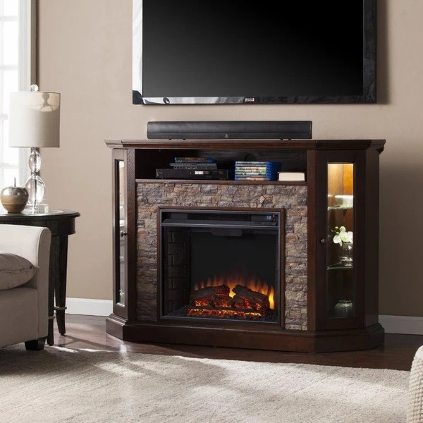 SEI 52 Inch Redden Electric Fireplace With Convertible Mantel - Image 2