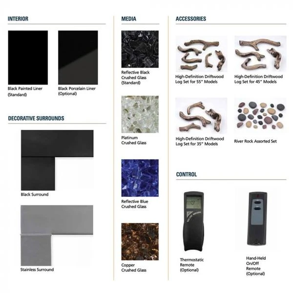 Superior 35' DRL2000 Series Contemporary Direct Vent Linear Fireplace - Image 3