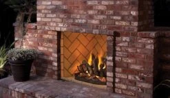 Superior 36' VRE6000 Vent Free Mosaic Masonry Outdoor Fireplace Firebox