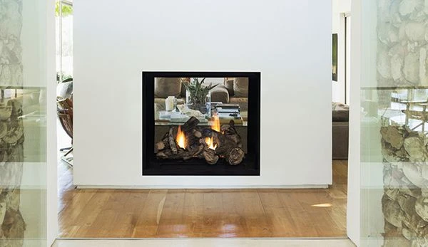Superior 40 Inch DRT63 See-Through Direct Vent Gas Fireplace - IPI Ignition