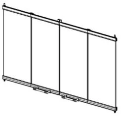 Superior 45ABF Bi-Fold Glass Fireplace Doors - Black