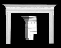 Trotter Stratford Paint Grade 54 Inch Fireplace Surround